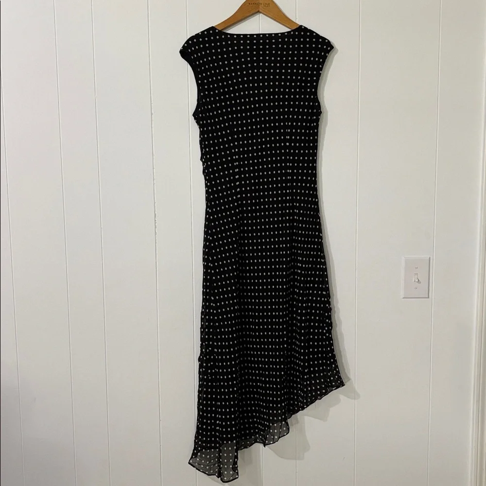 Adrianna‎ Papell Black Silk Vintage Cocktail Women's Dress Size 8 - Picture 7 of 11